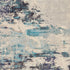 2' X 4' Ivory And Teal Blue Abstract Power Loom Non Skid Area Rug